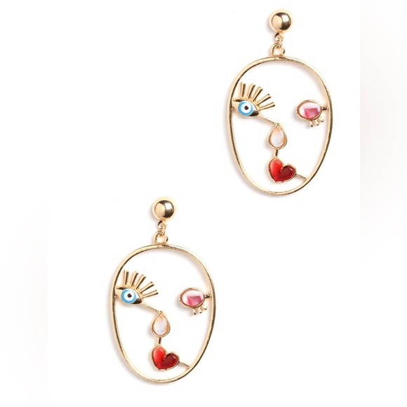 Fashion Nova Face Your Fears Abstract Earrings - Picture 4 of 14